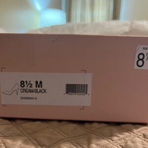BCBGeneration Cream and Black Heels;
Brand new; never worn. Approx 2.5-3” heel